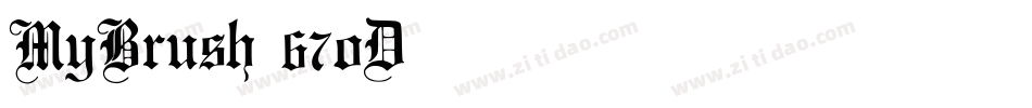 MyBrush-67oD字体转换