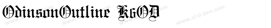OdinsonOutline-K6OD字体转换