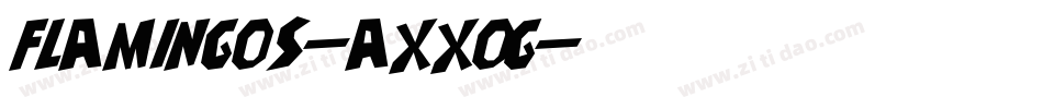 Flamingos-axxOg字体转换