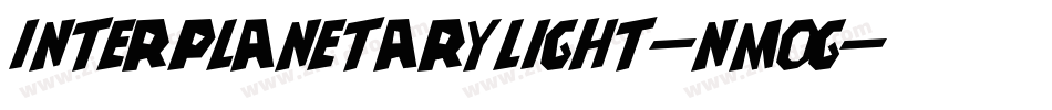 InterplanetaryLight-nmOg字体转换