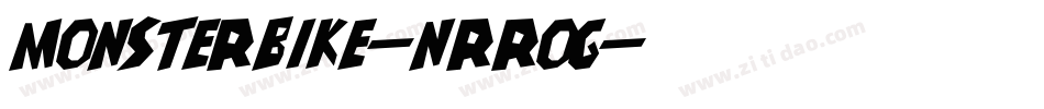 MonsterBike-nRROg字体转换