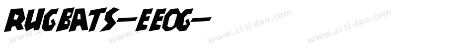 Rugbats-eeOg字体转换