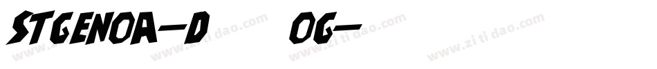 StGenoa-d95og字体转换