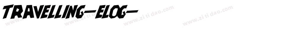 Travelling-ELOg字体转换