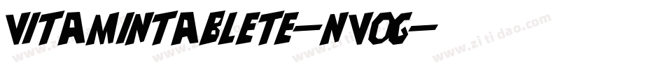 Vitamintablete-nvOg字体转换
