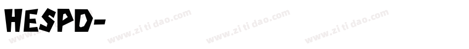 HESPD字体转换