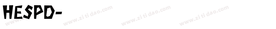 HESPD字体转换