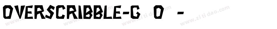 Overscribble-g6o1字体转换