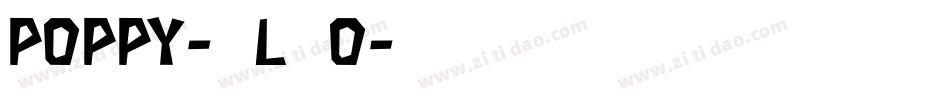 Poppy-2l6o字体转换