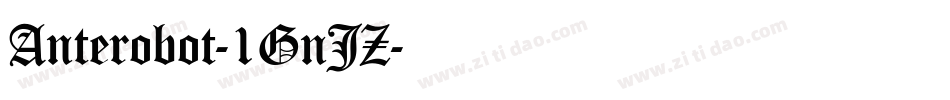 Anterobot-1GnJZ字体转换