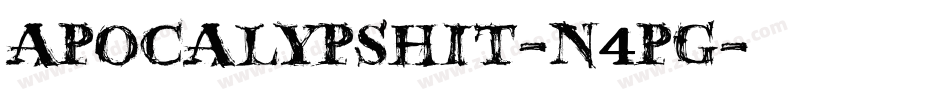 Apocalypshit-n4Pg字体转换