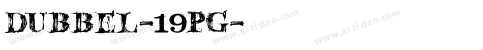 Dubbel-19Pg字体转换