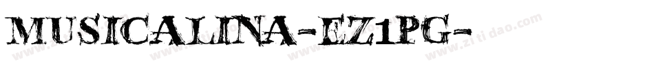 Musicalina-eZ1Pg字体转换