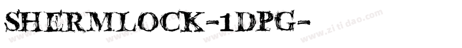 Shermlock-1DPg字体转换