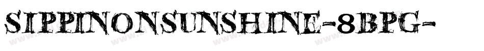 SippinOnSunshine-8BPg字体转换