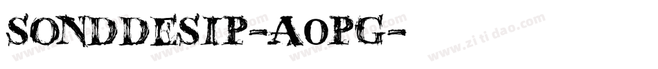 Sonddesip-a0Pg字体转换