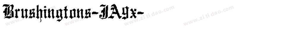 Brushingtons-JA9x字体转换