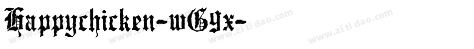 Happychicken-wG9x字体转换