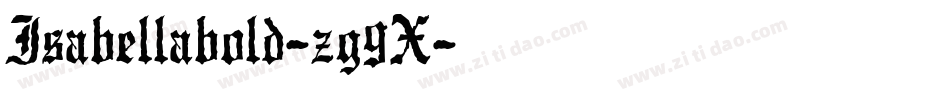 Isabellabold-zg9X字体转换