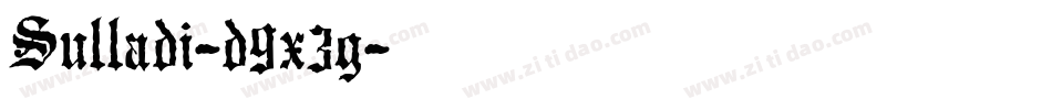 Sulladi-d9x3g字体转换 Sulladi-d9x3g字体转换