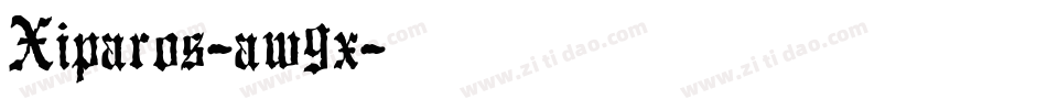 Xiparos-aw9x字体转换