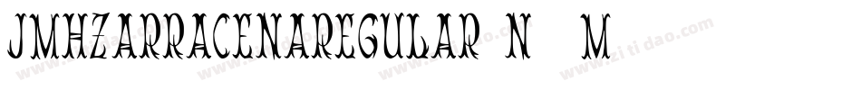 JmhzarracenaRegular-n60M字体转换