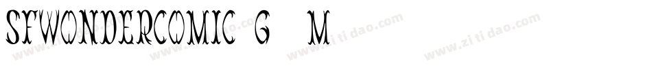 SfWonderComic-G60m字体转换