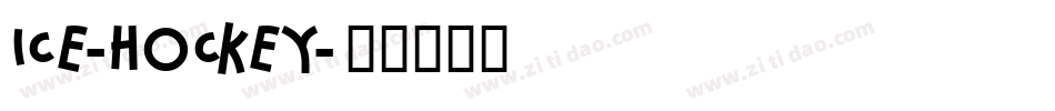 ice-hockey字体转换