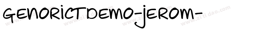 GenorictDemo-jERoM字体转换