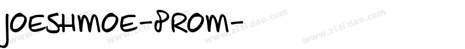 Joeshmoe-8roM字体转换