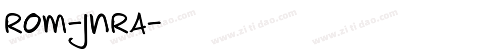 Rom-JnRa字体转换
