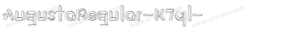 AugustaRegular-K7ql字体转换