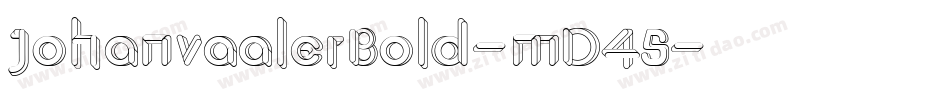 JohanvaalerBold-mD45字体转换