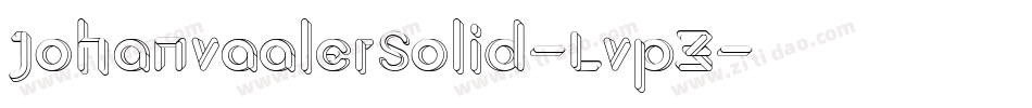 JohanvaalerSolid-Lvp3字体转换