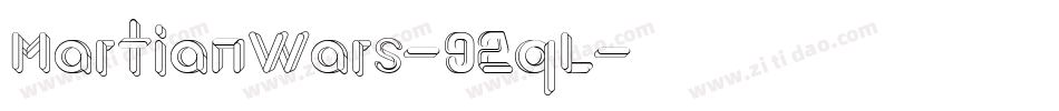 MartianWars-92qL字体转换