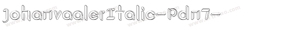 JohanvaalerItalic-Pdn7字体转换