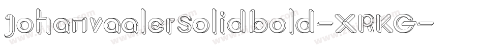 JohanvaalerSolidbold-XRKG字体转换