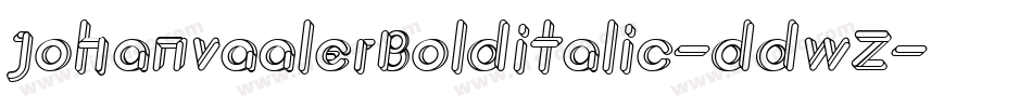 JohanvaalerBolditalic-ddwZ字体转换