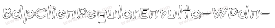 BdpClienRegularEnvulta-WPdn字体转换