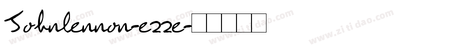 Johnlennon-e22e字体转换