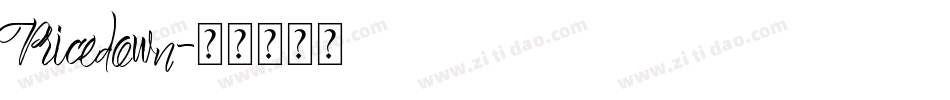 Pricedown字体转换