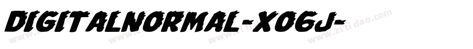 DigitalNormal-xO6j字体转换