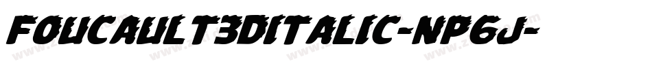 Foucault3DItalic-nP6J字体转换
