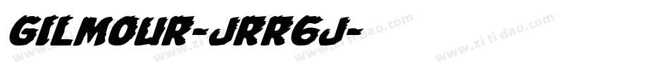 Gilmour-JRR6j字体转换