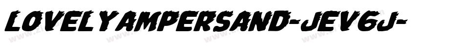 LovelyAmpersand-jEV6j字体转换