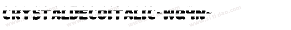 CrystalDecoItalic-wq9n字体转换