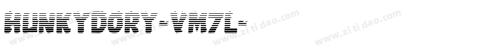 Hunkydory-vM7L字体转换