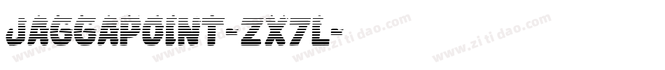Jaggapoint-zX7L字体转换