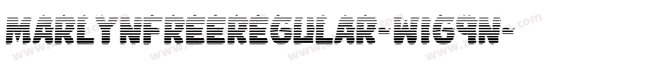 MarlynFreeRegular-w1G9n字体转换