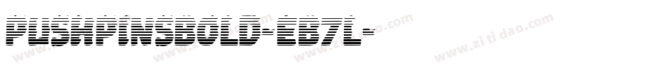 PushpinsBold-EB7l字体转换